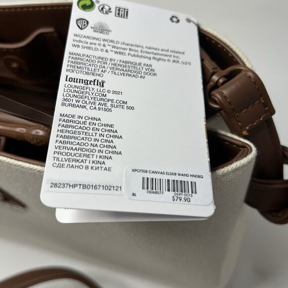 Loungefly Harry Potter Elder Wand Purse Deathly Hallows Canvas Handbag Pop Cult - Picture 4 of 16